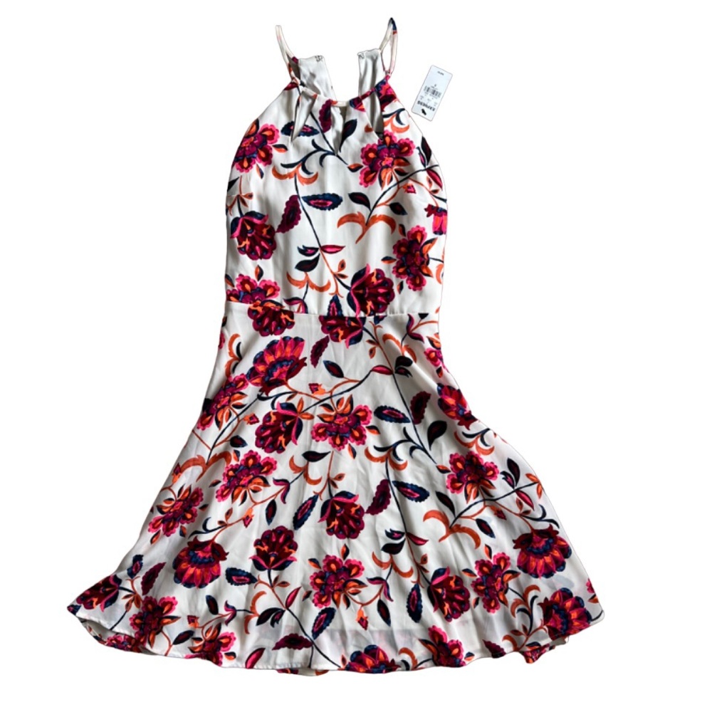 EXPRESS white floral dress NWT